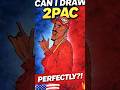 2Pac Drawing in 60 Seconds 🎤🔥 | Tupac Shakur Art #Shorts