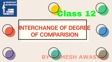 interchange positive comparative and superlative degree with examples