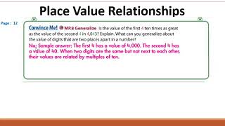 Place Value Relationships