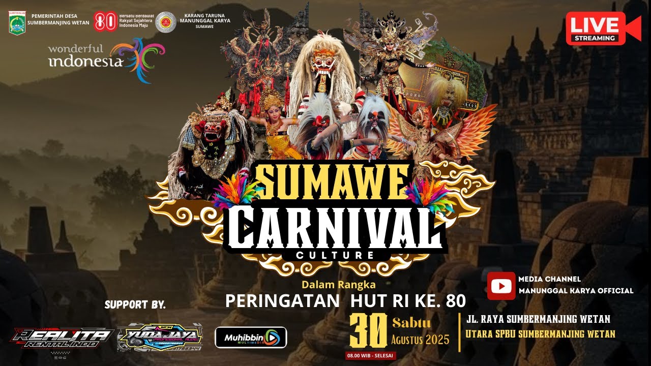 🔴LIVE SUMAWE CARNIVAL | SESI LEMBAGA. DESA SUMAWE 30 AGUSTUS 2025