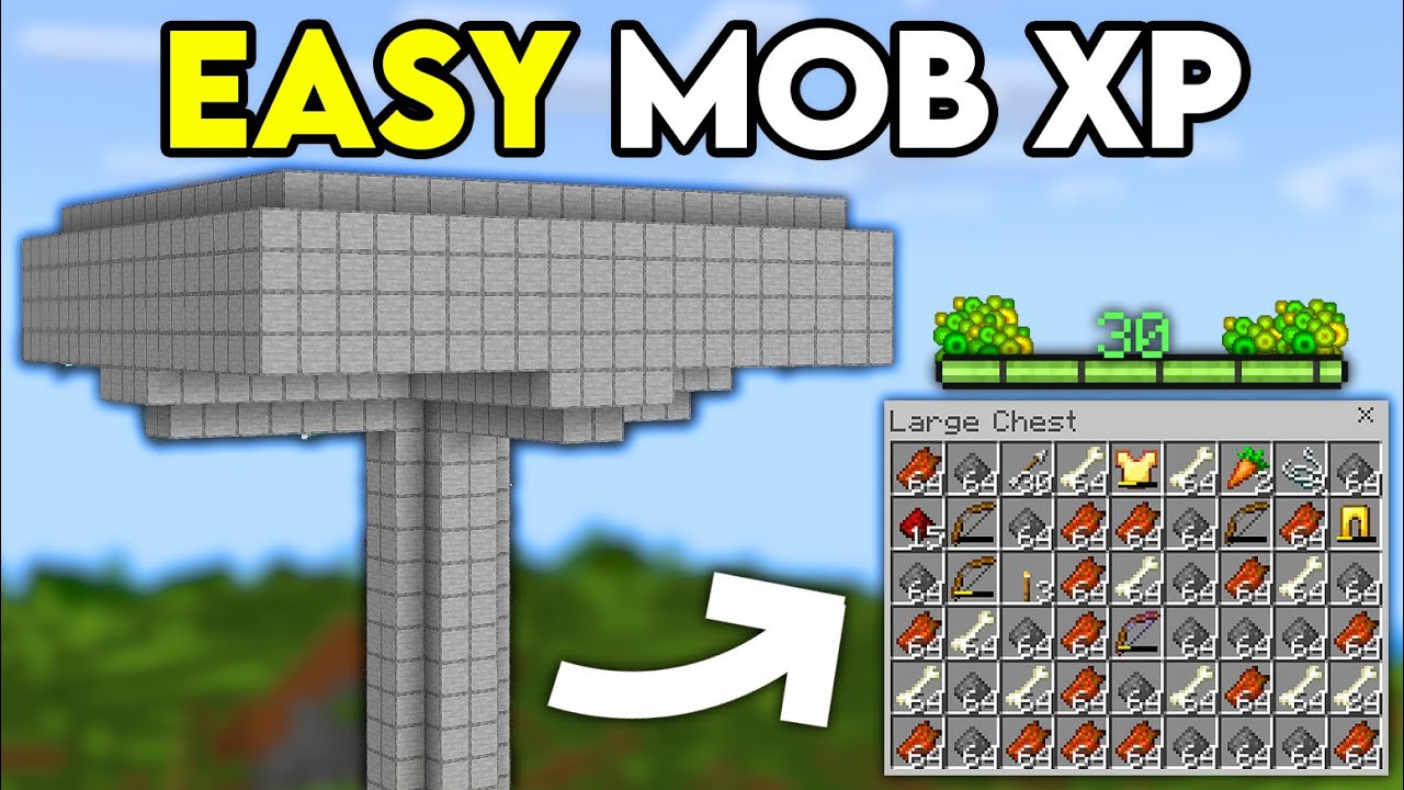 Easy MOB XP Farm in Minecraft 1.21 ! (No Spawner) - YouTube