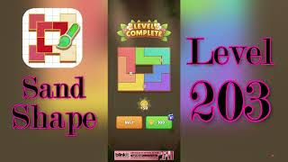 Sand Shape Level 203 Walkthrough 🔶 | Geometric Logic Puzzle Solution | MiniBoss screenshot 1