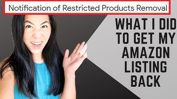 Notification of Restricted Products Removal?? HOW I GOT MY AMAZON LISTING BACK | SelfMadeTrophyWife