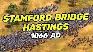 Battles of STAMFORD BRIDGE and HASTINGS | Age of Empires 2
