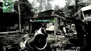MW3 Amazing random 360 throwing knife firstblood! [HD] +extra
