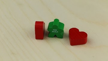 Heart - Board Game Pieces from The Game Crafter