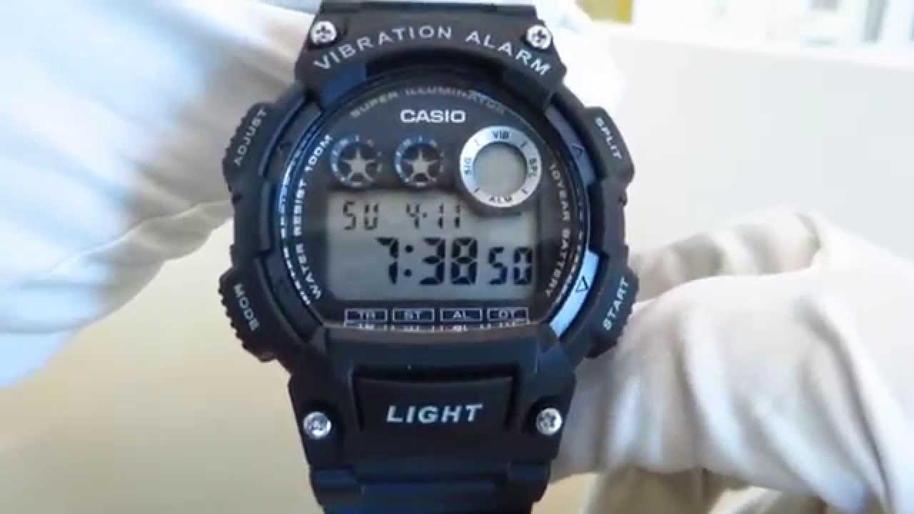 Casio Collection W-735H-1AVEF YouTube