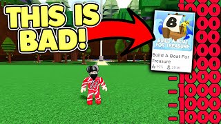 THIS IS BAD FOR GLITCHES! | Build A Boat For Treasure ROBLOX