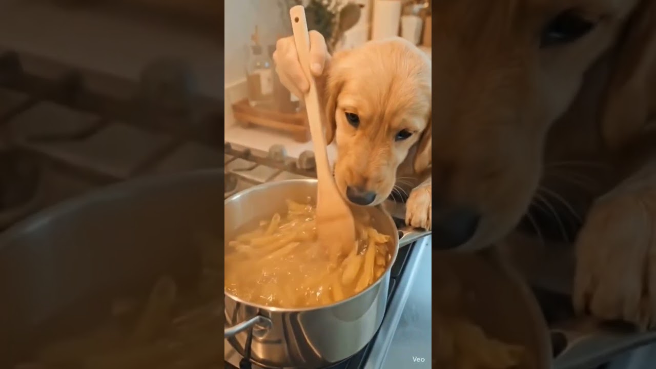dog pasta 🍝 cooking 😋