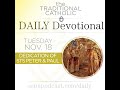 Nov 18 – Dedication of the Basilicas of Sts. Peter and Paul