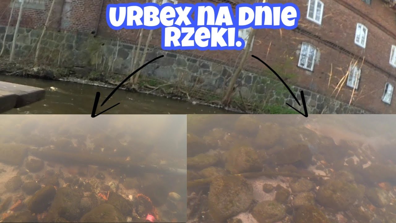 Dno rzeki Redy  - tam trzeba będzie ponurkować !