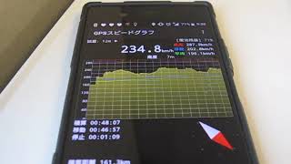 東海道新幹線 N700系 ひかり505号の速度をスマホのGPSで計測 その1 2019.12.07