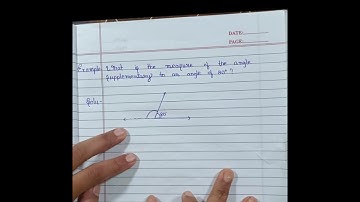 Part 6 : Supplementary to an angle of 80 degree