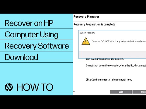 Recover an HP Computer Using Recovery Software Download | HP Computers | HP Support