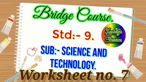 Bridge Course Class 9th Science Day 7 || Setu Abhyas || School Bridge Course