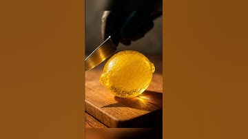 Satisfying Macro Shot of a Glass Lemon | ASMR Visuals in 4K