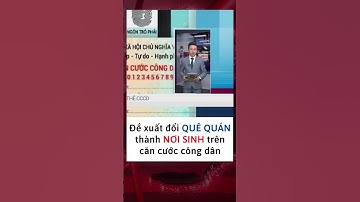 Đề xuất  đổi Quê quán thành Nơi sinh trên thẻ căn cước công dân #tintuc24h #cccd #cmnd #tintuc
