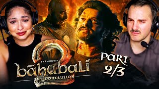 BAAHUBALI 2: THE CONCLUSION Movie Reaction Part 2\/3! | SS Rajamouli | Prabhas | Rana Daggubati