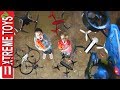Attack of the Drones! Nerf Battle Ethan and Cole Vs. Machines