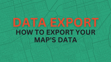 How to export your map