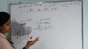 4.3 | Automata | PDA for a^n b^m | Dr. Pushpa Choudhary