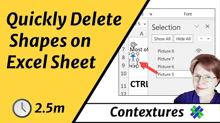Quickly Delete Objects and Shapes on Excel Worksheet