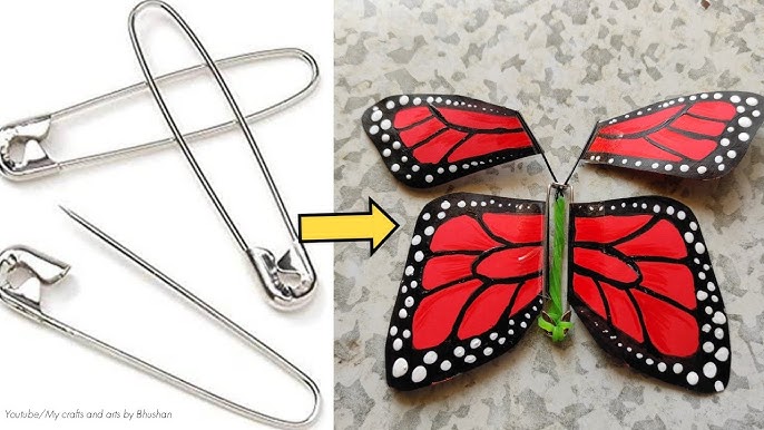 Butterfly Craft With Paper(Pictures) Step By Step - DIY ART PINS