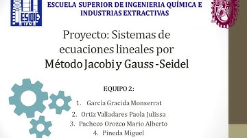 Proyecto :Método de Jacobi y Gauss-Seidel