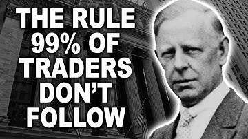 Jesse Livermore | The Rule 99% of Traders Don’t Follow