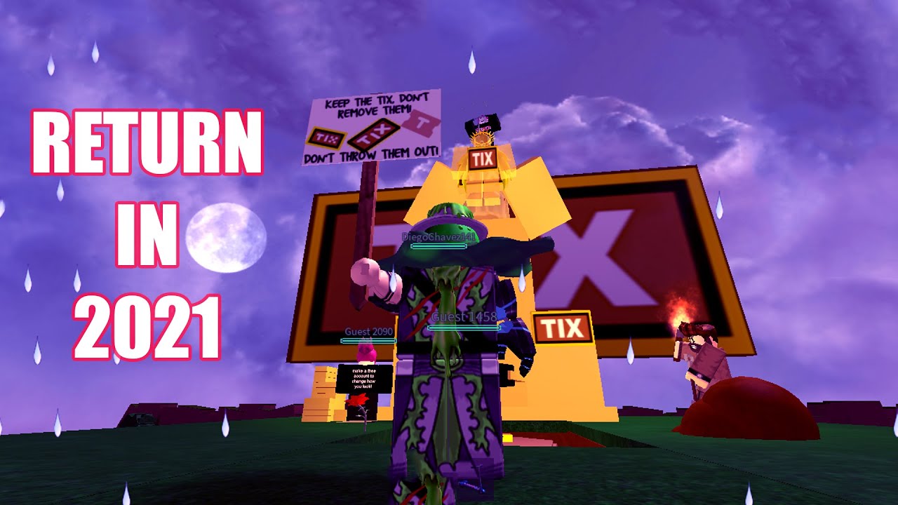 Tix Is Returning To Roblox In 2021 Youtube - roblox tix coming back 2021