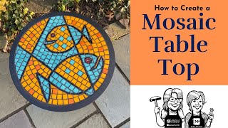 Mosaic Table Top using Glass Tiles