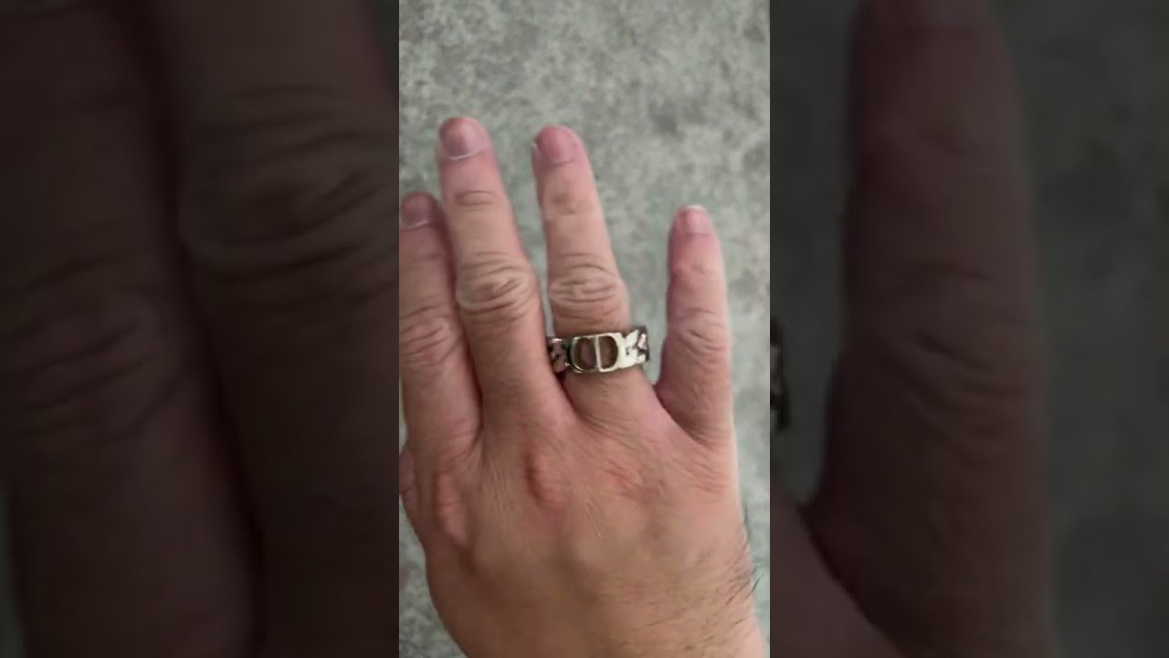 アクセサリー Dior HOMST CHAIN CD ICON RING S Dior Cd Icon Chain Link Ring in Metallic for Men | Lyst