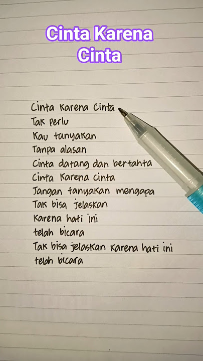Cinta Karena Cinta - Judika ( Lirik ) #liriklaguindo #liriklagu #judika #cintakarenacinta #shorts