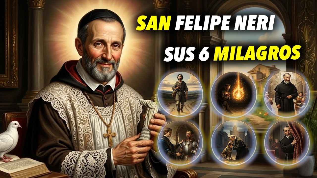 🔥 SAN FELIPE NERI 📖: Los 6 Milagros Más Asombrosos | Historias de Santos 📜