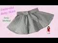How to make Designer Umbrella cut Skirt for Baby Girl // Baby skirt // by simple cutting