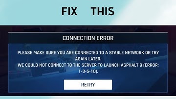 How to Fix a "Connection Error" in Asphalt Legends UNITE