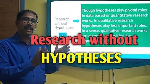 What type of studies do not have hypothesis?