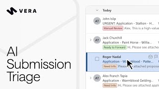 Submission Triage - AI email triage for brokers | Vera