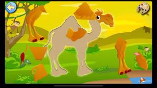 für Kinder for Kids Play Savanne , lustige Tiere spiel Puzzle mit Tieren, male Tiere, Kamel , screenshot 2