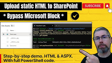 Upload any static HTML to SharePoint Online