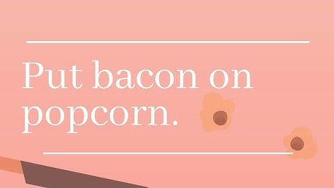 Bacon-The Game #103 popcorn