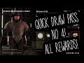NEW QUICK DRAW PASS NO 4 IN RED DEAD ONLINE! ALL REWARDS SHOWN! GUN WRAPS, CLOTHING &amp; MORE!