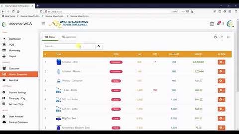 WRS - Water Refilling Station Management System Part 2