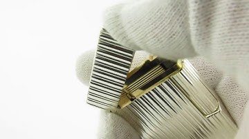Two Tone Gold and Silver S. T. Dupont Ligne Gatsby Lighter Ping Sound Test And Presentation