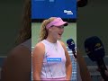 Mirra Andreeva with the strangest superstition we've ever seen 🚱 #USOpen #Andreeva