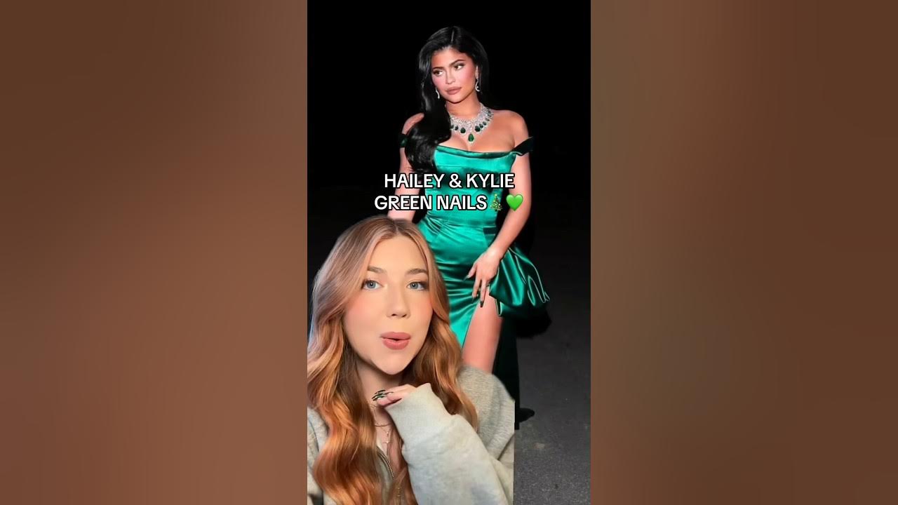 Kylie & Hailey inspired green nails for the holidays!๐๐ Kylie & Hailey inspired green nails for the holidays!๐๐