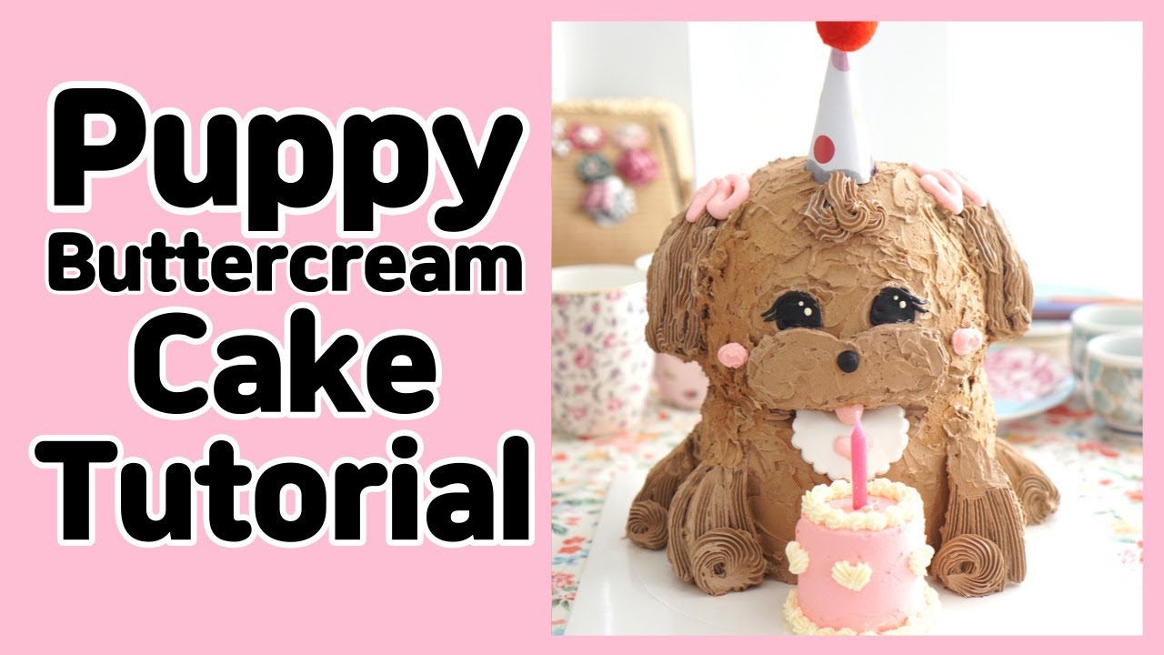 How To Make 3D Buttercream Puppy Cake/강아지케이크/3D 입체케이크 /3D 동물케이크/ 3D Animal Cake