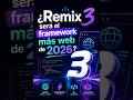 ¿Remix 3 será el framework más web de 2026? #RemixJS #JavaScript #WebDevelopment #FullStack