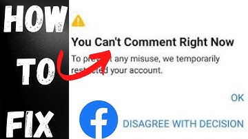 How To Fix You Can’t Comment Right Now Problem In Facebook 2023 |Facebook comment not sending (2023)