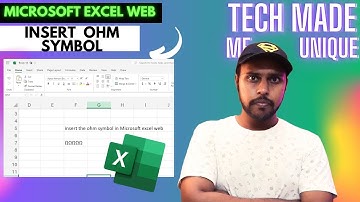 How to insert the ohm symbol in Microsoft excel web | insert the ohm symbol in Microsoft excel
